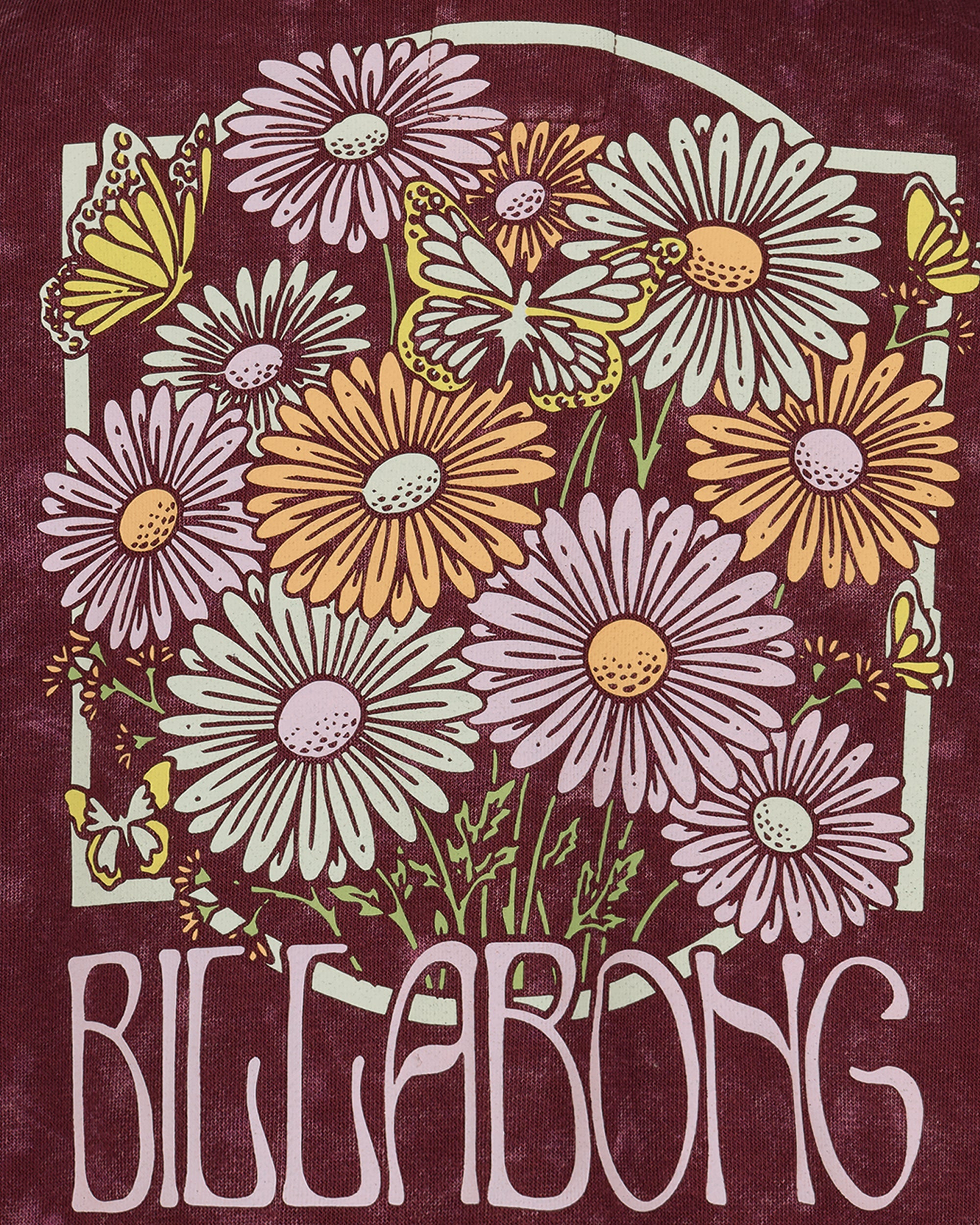 Billabong Girls' Wildflower Zip Sweatshirt - Crushed Violets
