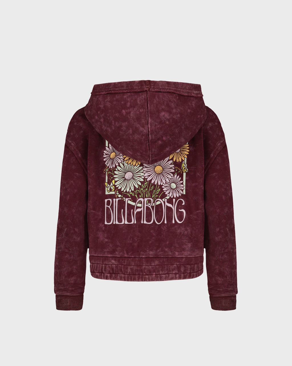 Billabong Girls' Wildflower Zip Sweatshirt - Crushed Violets - back