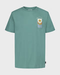 Billabong Boys' Sun Down Short Sleeve Tee, Sea Green, front