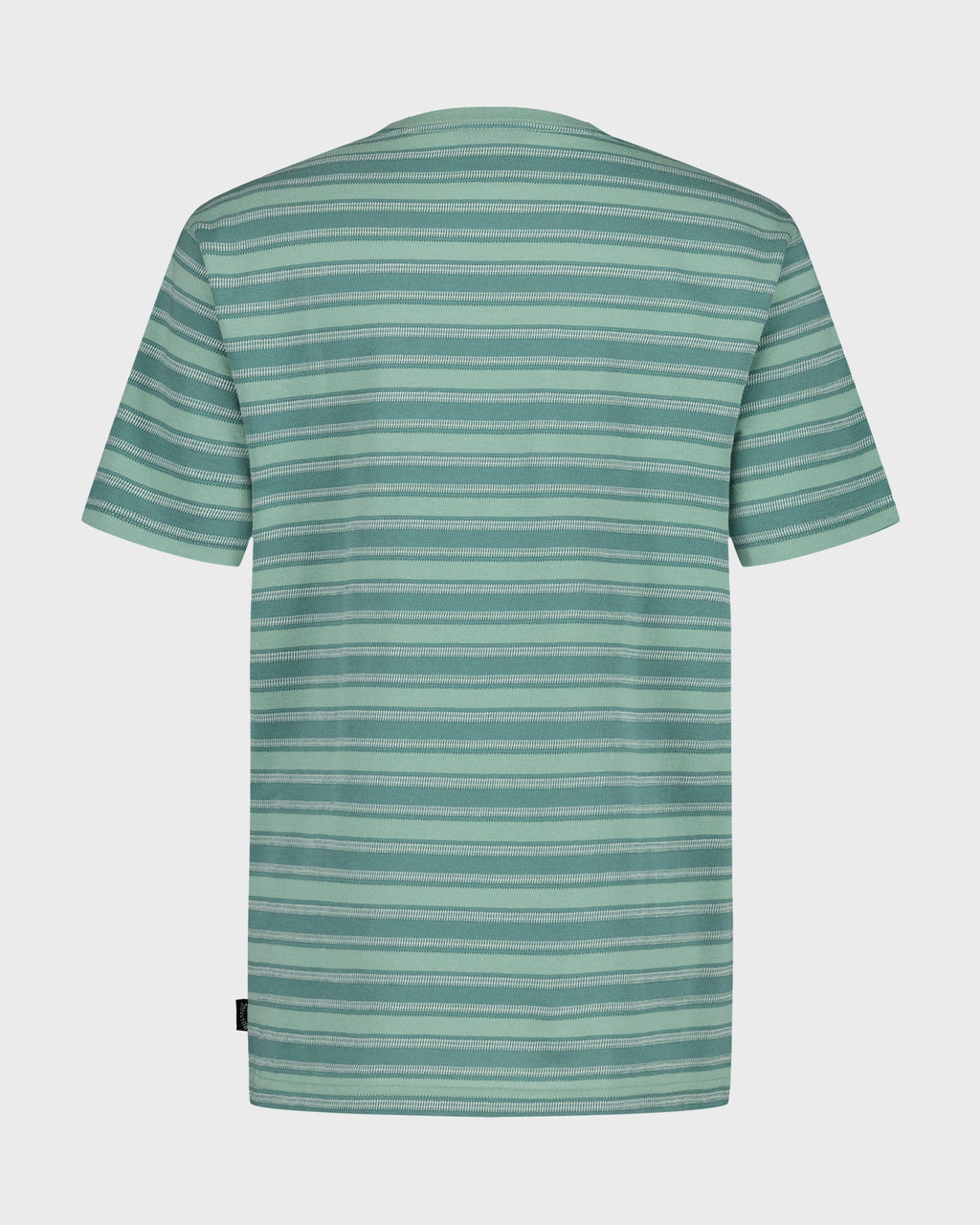 Billabong Boys' Miles Stripe Pocket Short Sleeve Tee, Green Ash, back