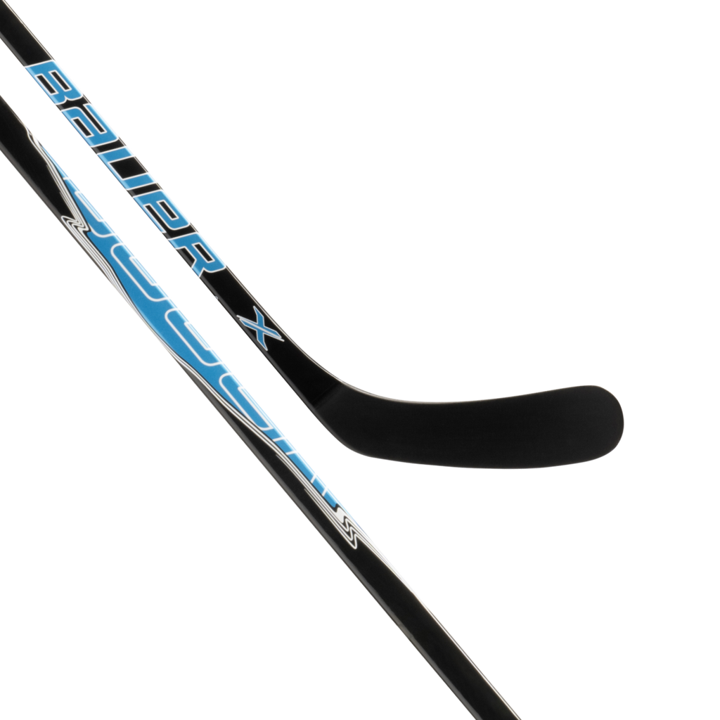 Bauer Intermediate X Series Grip Hockey Stick - 2025 - Black/Blue, graphic detail view