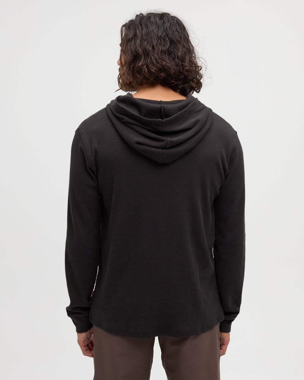 Tentree Thom Hooded Longsleeve - METEORITE BLACK