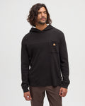 Tentree Thom Hooded Longsleeve - METEORITE BLACK