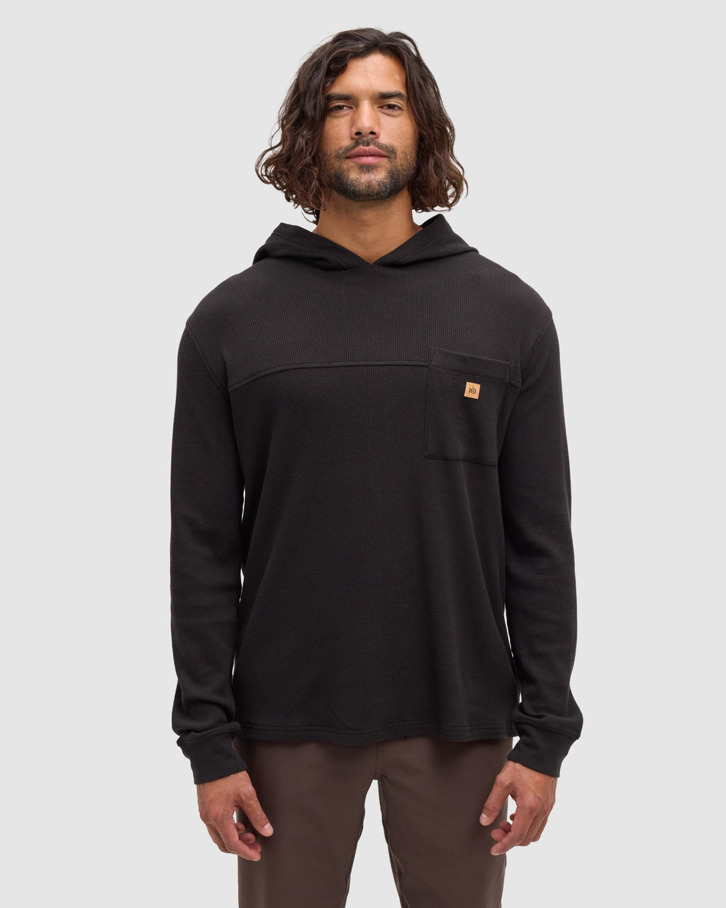 Tentree Thom Hooded Longsleeve - METEORITE BLACK