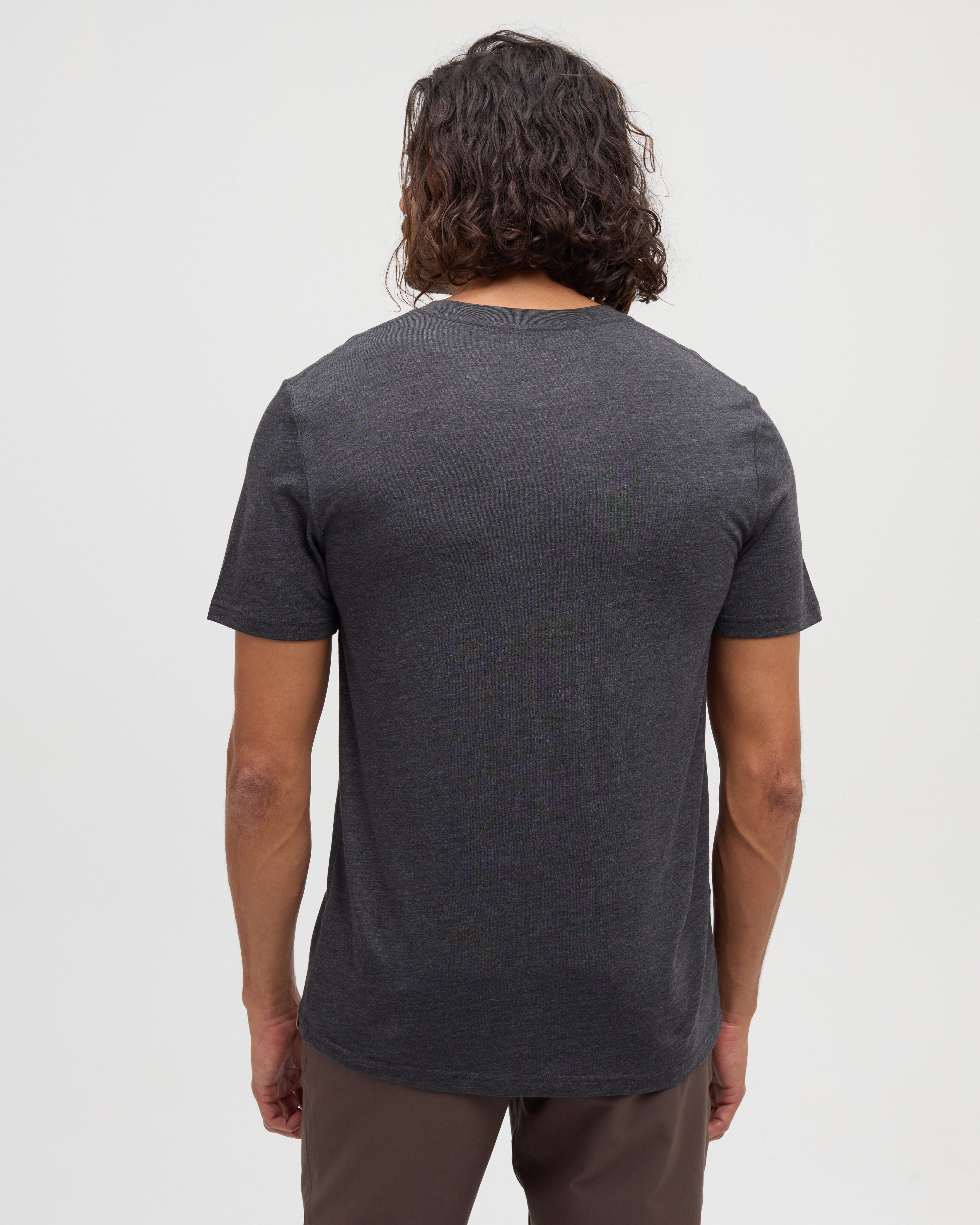 Tentree Sasquatch T-Shirt - METEORITE BLACK HEATHER SNOWMOBILE