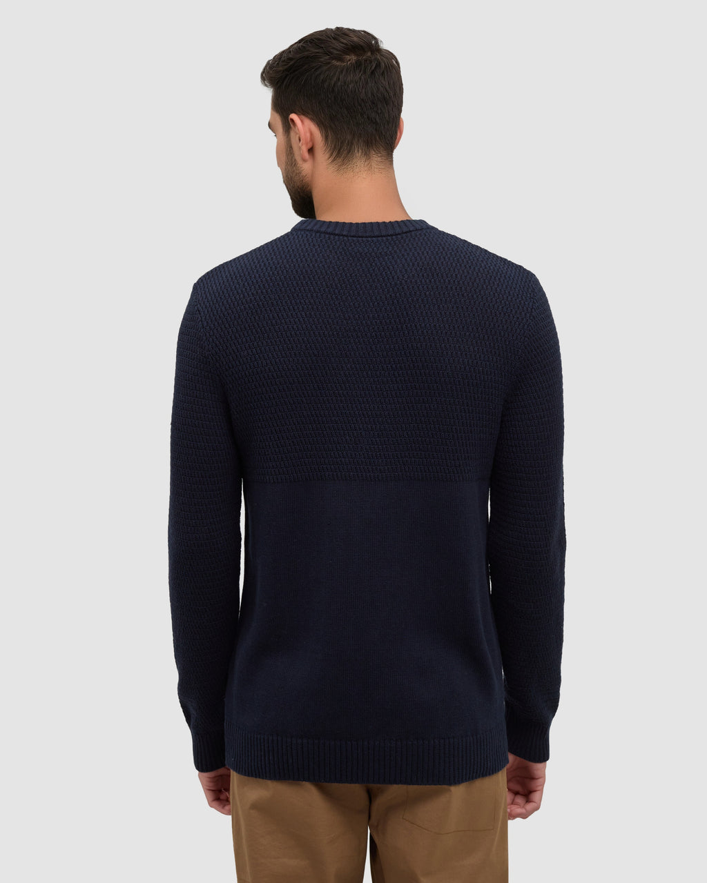 Tentree Lincoln Sweater Midnight Blue - front