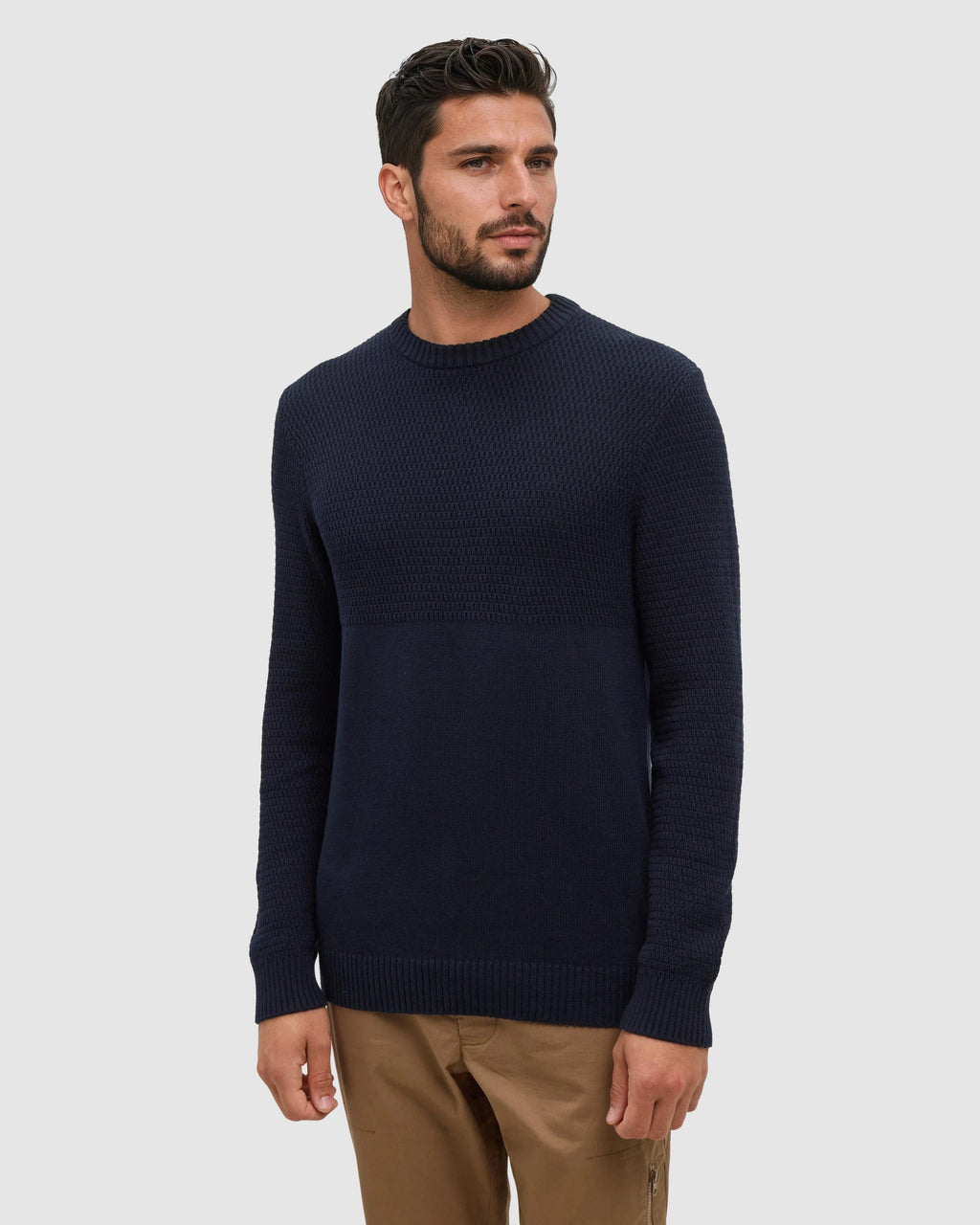 Tentree Lincoln Sweater Midnight Blue - back