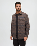 Tentree Quilted Colville Overshirt - ASHWOOD HEATHER PLATEAU PRINT