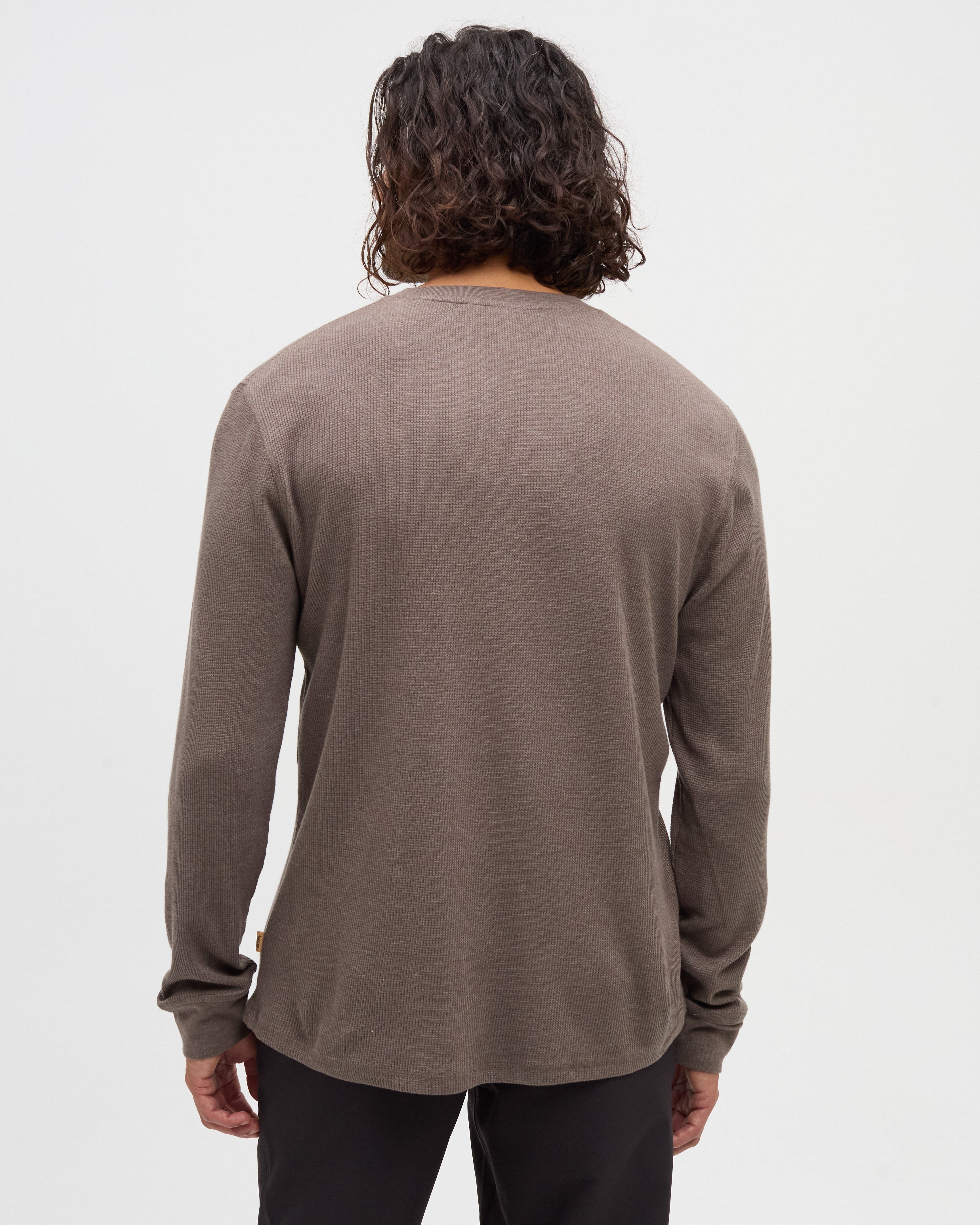 Tentree Freemont Henley - ASHWOOD HEATHER