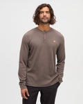 Tentree Freemont Henley - ASHWOOD HEATHER