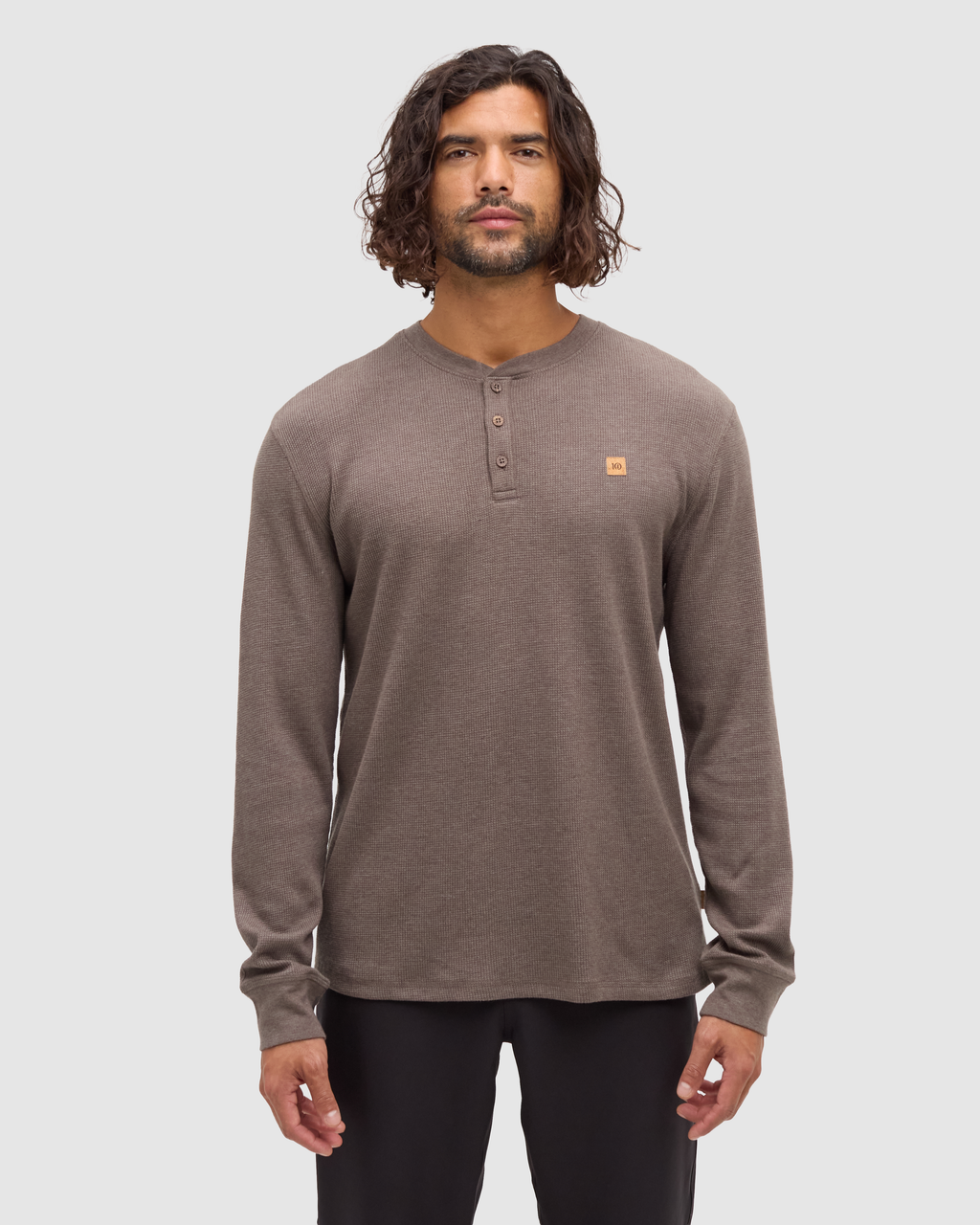 Tentree Freemont Henley - ASHWOOD HEATHER