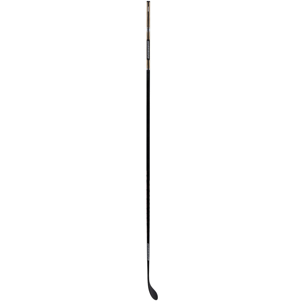 Warrior Intermediate Covert QR7 Pro Hockey Stick - Cabin Fever - Black/Tan, reverse side profile