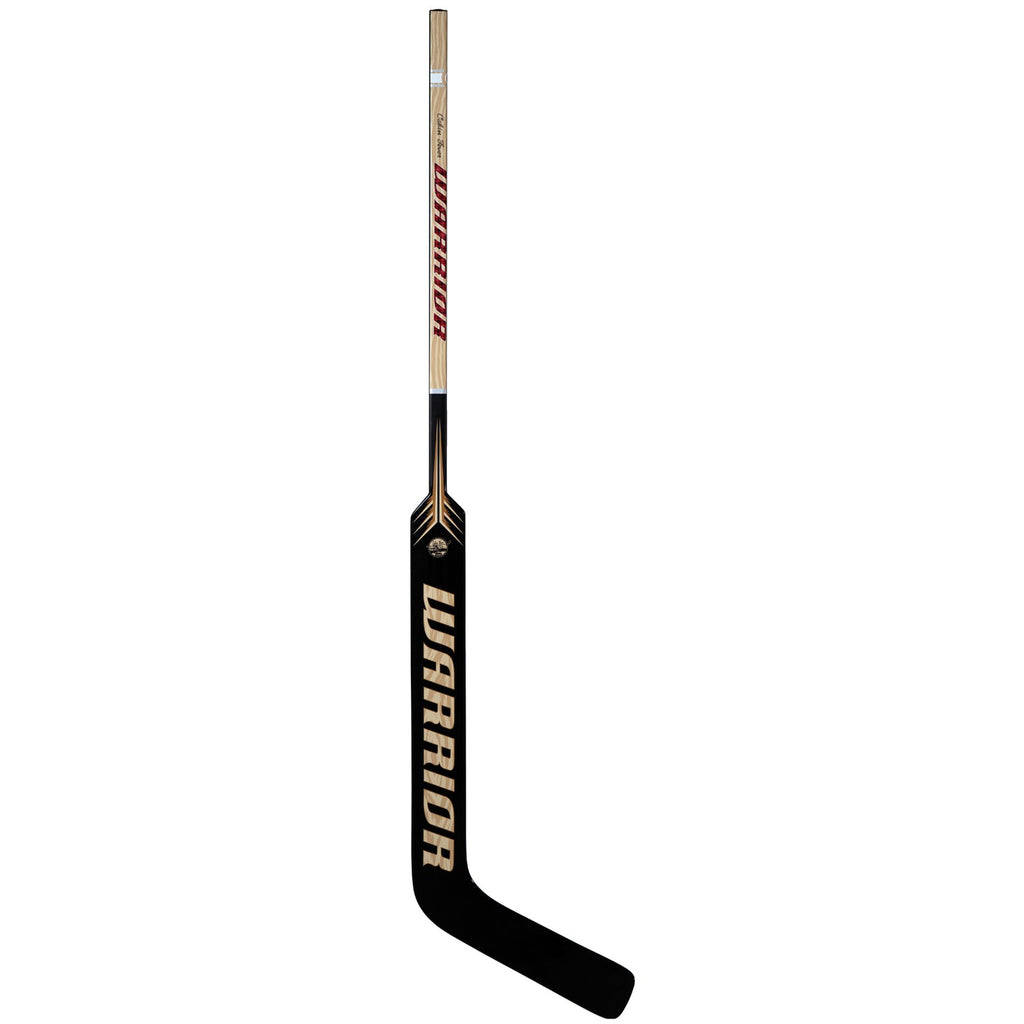 Warrior Youth Cabin Fever Goalie Stick - Tan/Black, back view