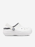 Crocs Kids' Classic Lined Clog - White