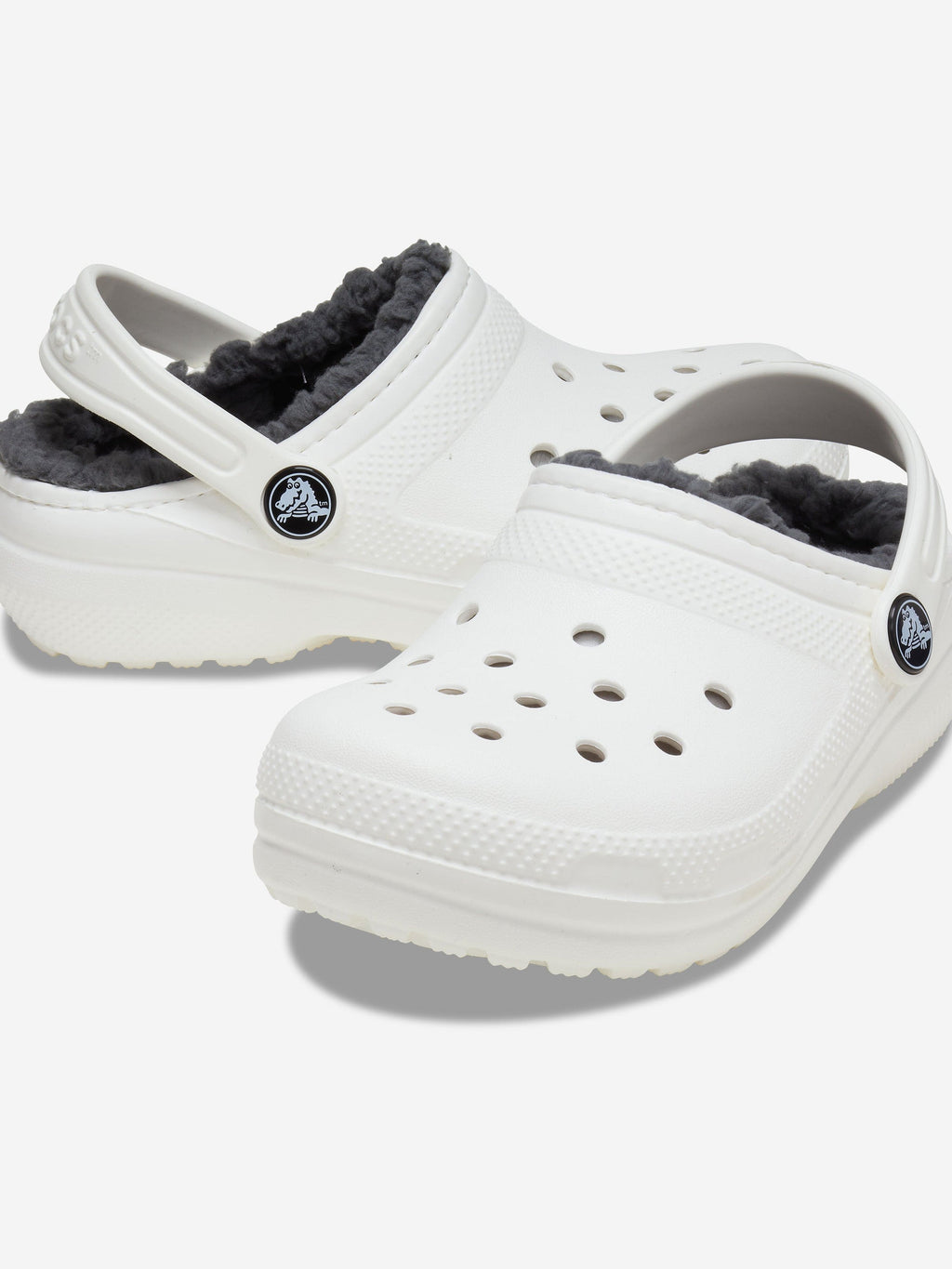 Crocs Kids' Classic Lined Clog - White
