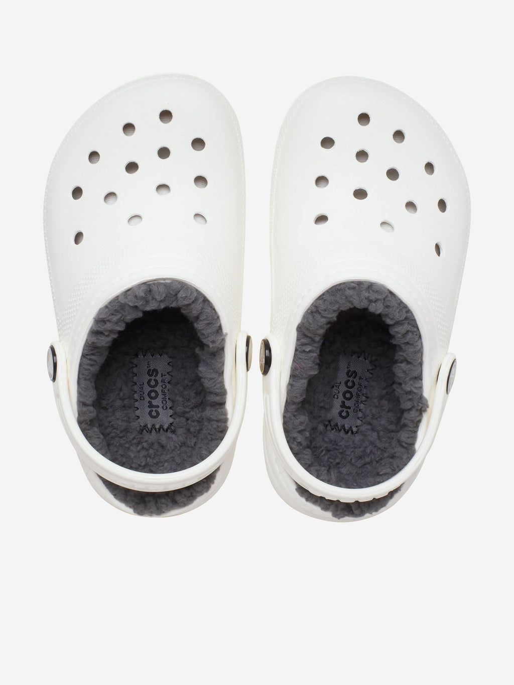 Crocs Kids' Classic Lined Clog - White