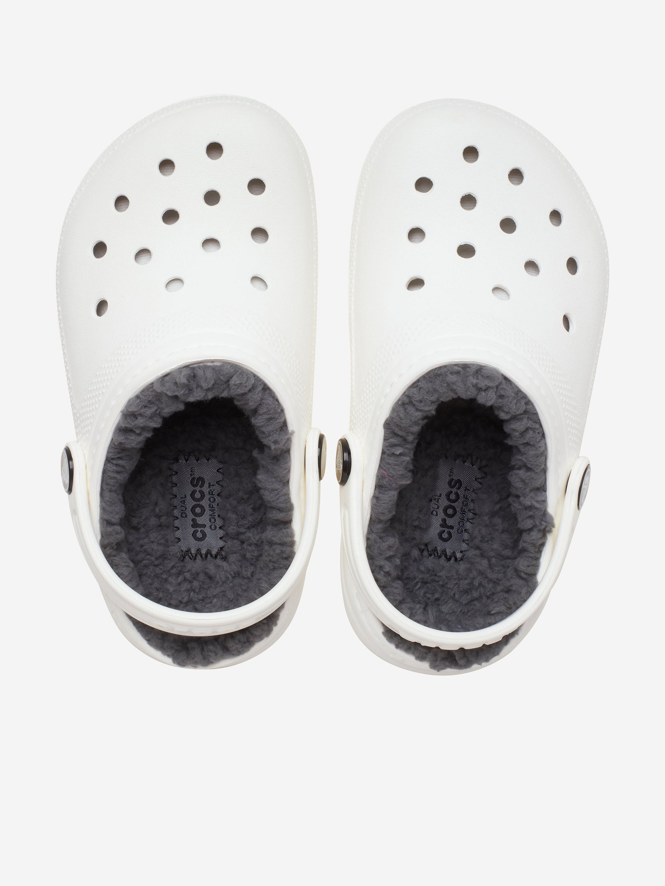 Crocs Kids' Classic Lined Clog - White