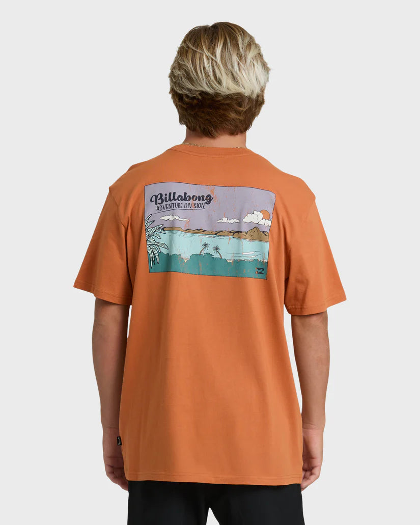 Billabong Men's Post Cards Adiv Premium Short Sleeve T-Shirt