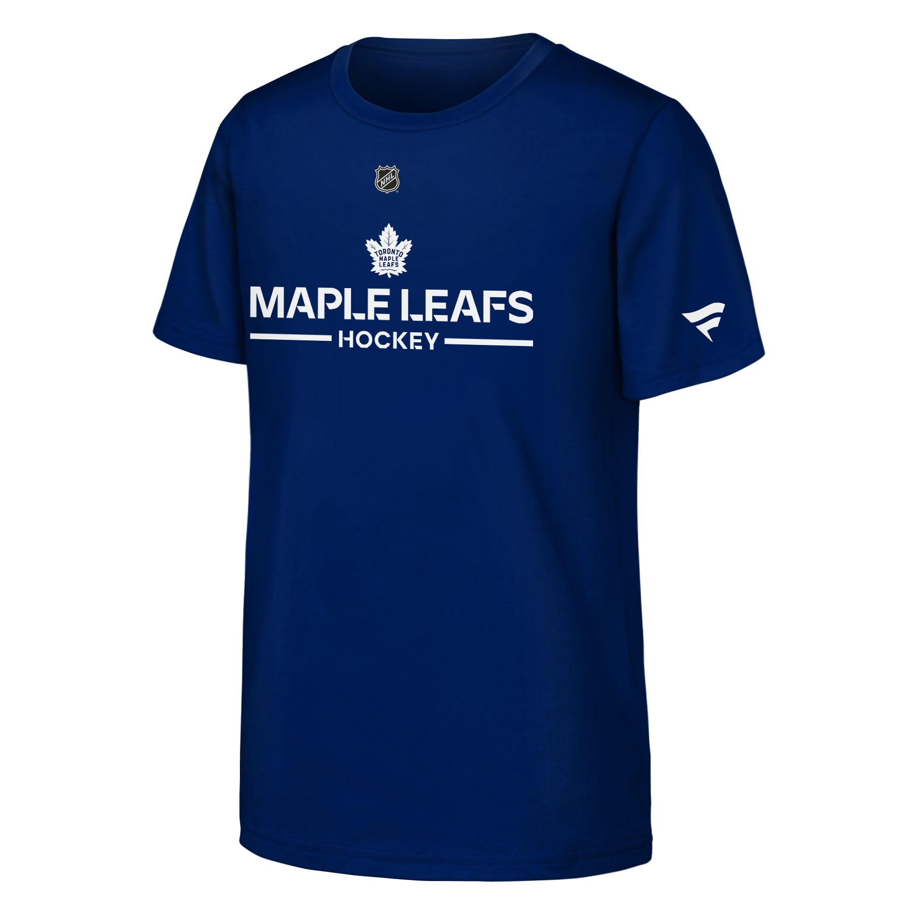 Youth Toronto Maple Leafs Fanatics Blue Authentic Pro Wordmark T-Shirt - front
