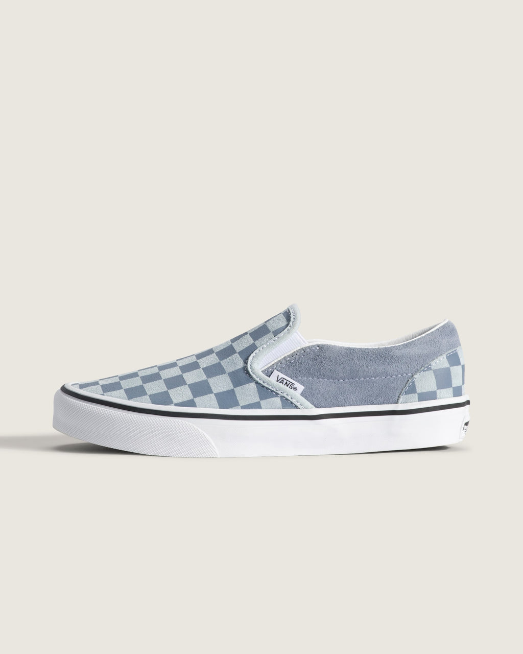 Vans Classic Slip-On Checkerboard Shoes - Checkerboard Light Blue