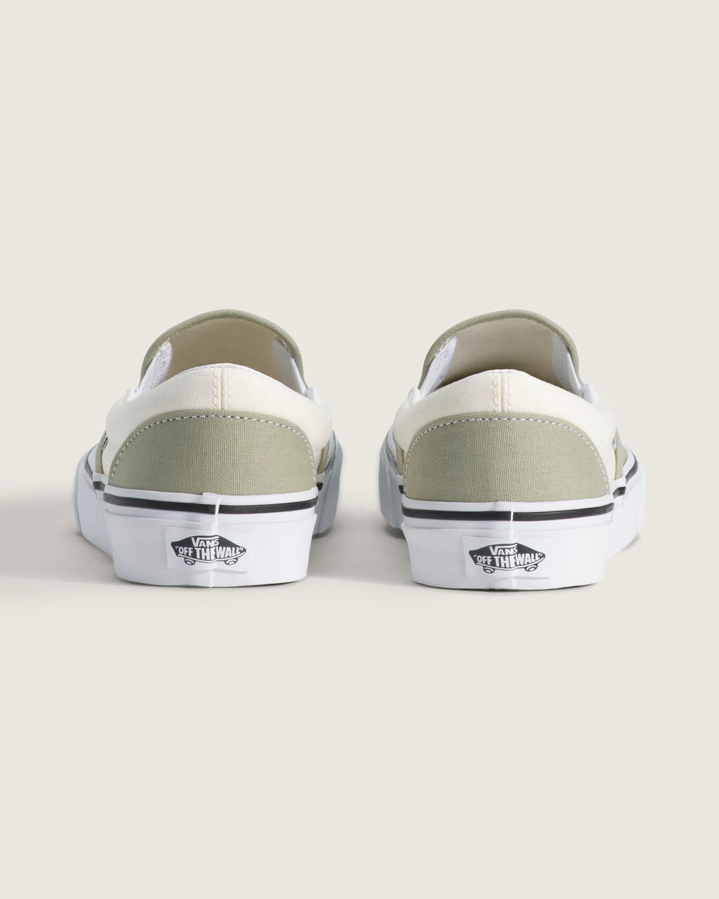 Vans Classic Slip-On Shoes - Sage Green sole view