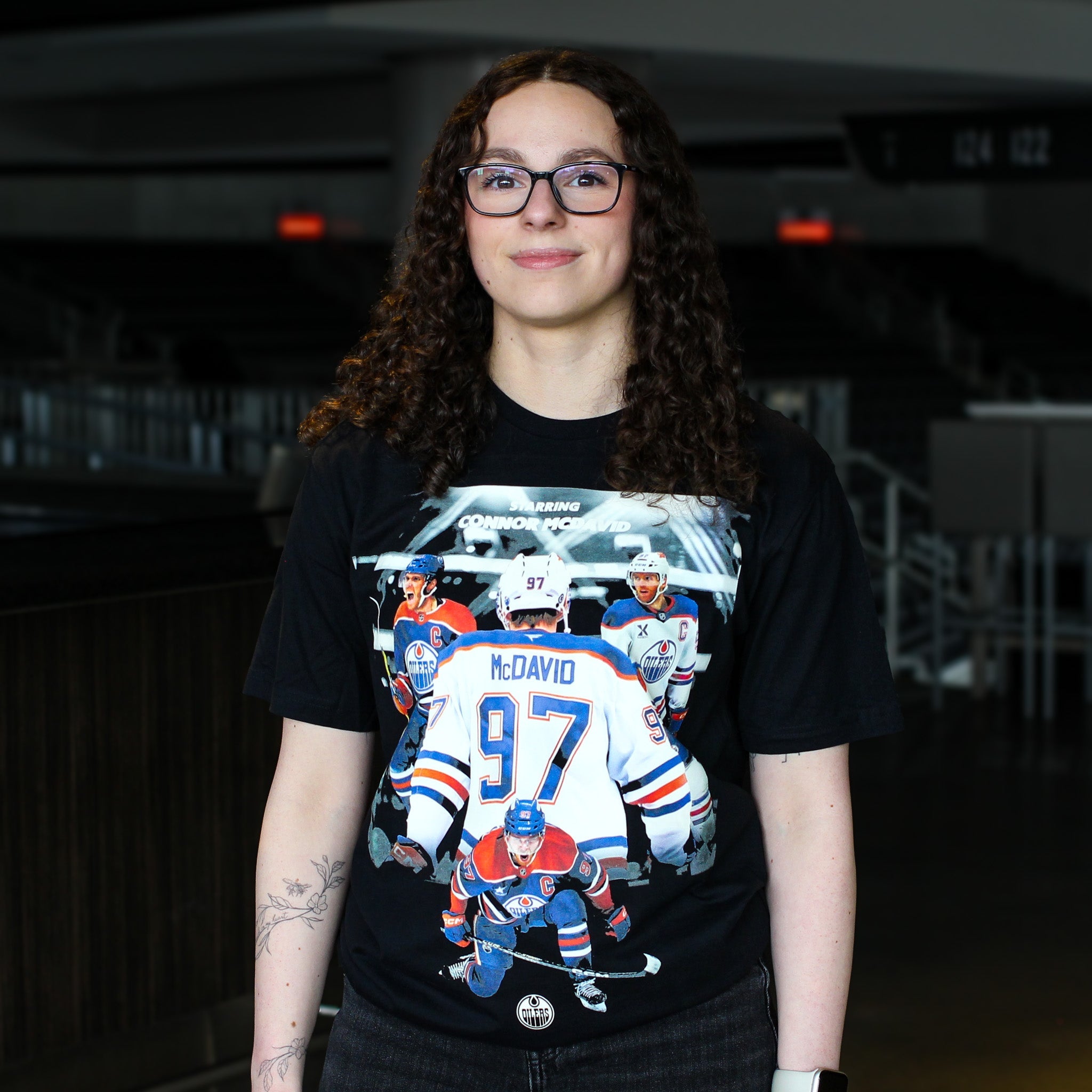Mitchell & Ness Edmonton Oilers Player Tee Black