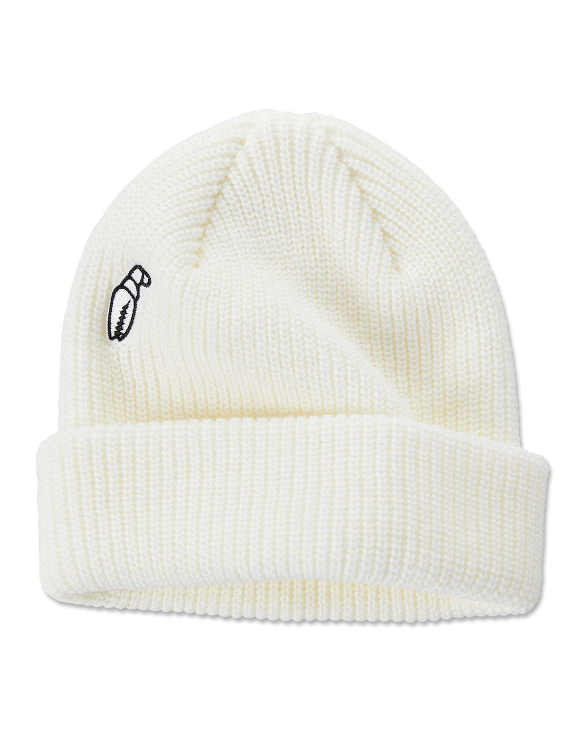 Crab Grab High Mark Beanie - White