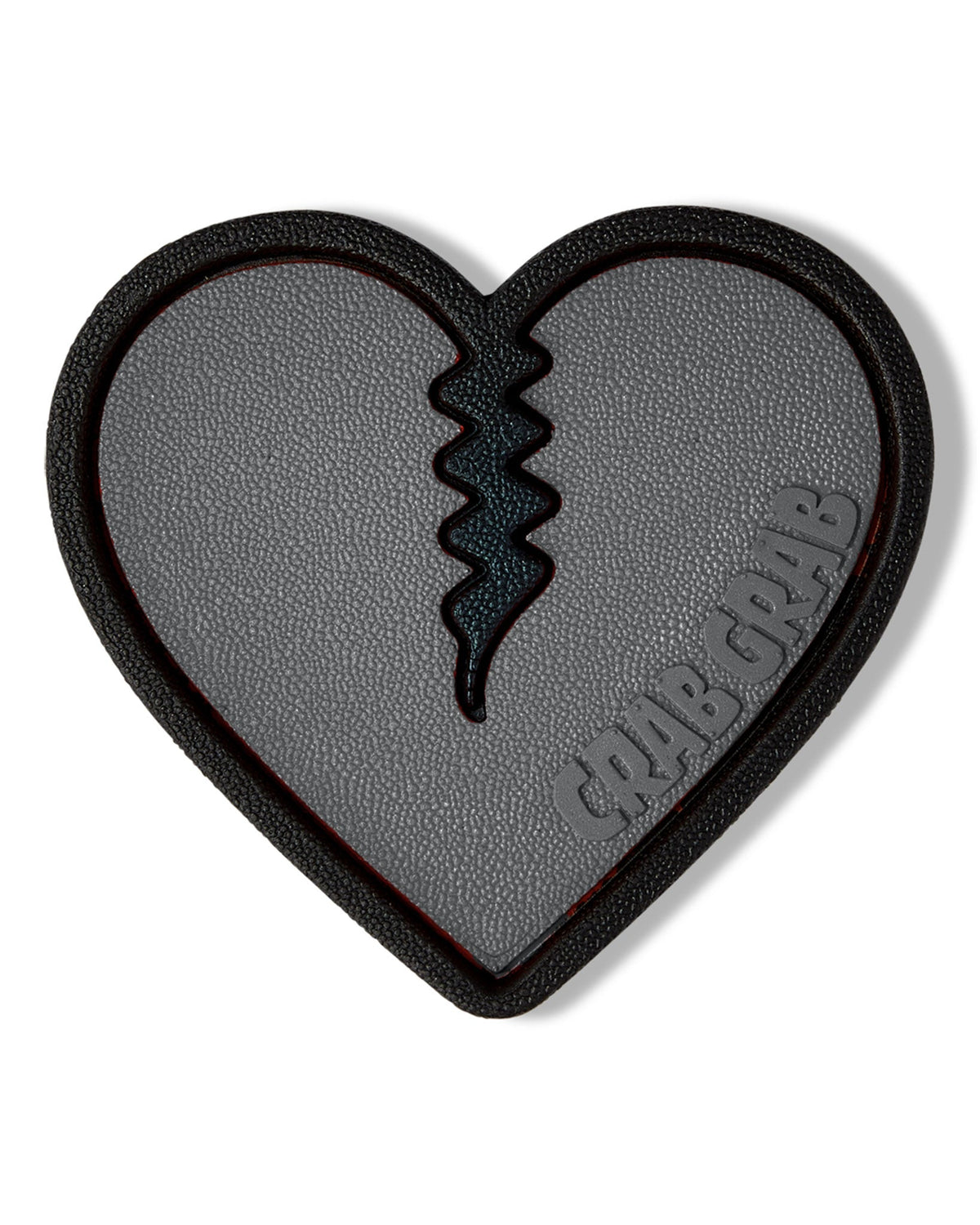 Crab Grab Mega Heart Traction Pad - STEALTH MODE, flat view