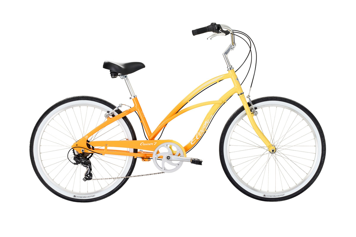 Electra Cruiser 7D Step-Thru Cruiser Bike - Sunset Fade, front
