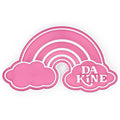 Dakine Da Rainbow Stomp Pad - Pink/White, front view