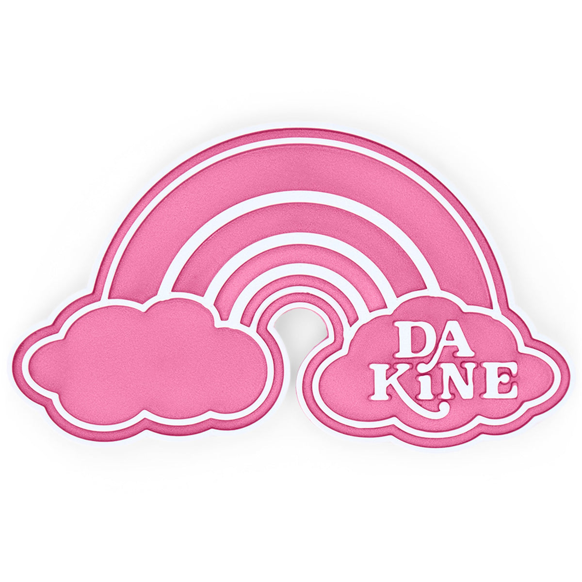 Dakine Da Rainbow Stomp Pad - Pink/White, front view