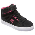 DC Girls' Youth Pure High-Top EV Shoes - Black/Pink/Black
