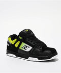 DC Youth Stag Skate Shoes - Black/White/Lime