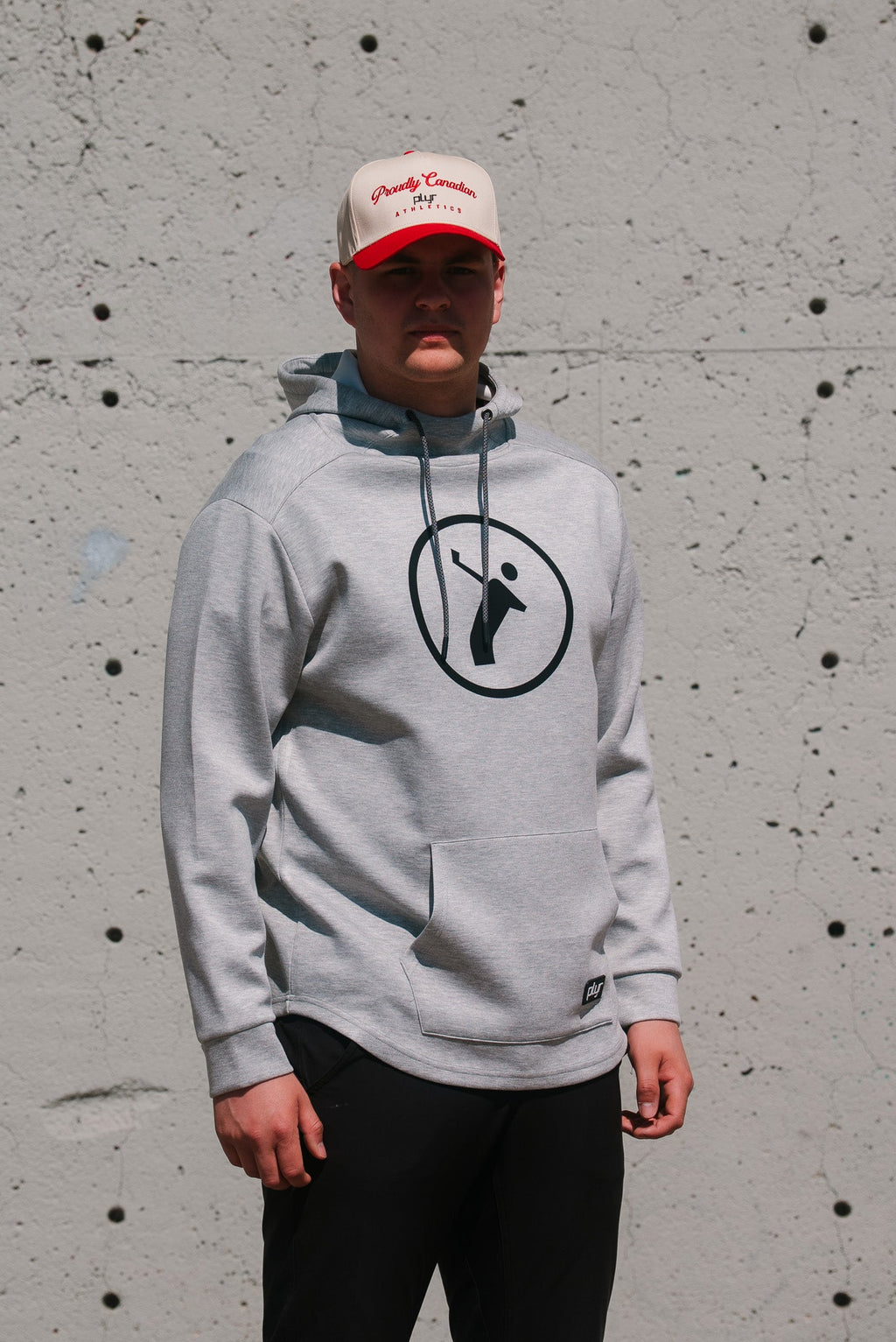 plyr Mens Original Hoodie Grey - back