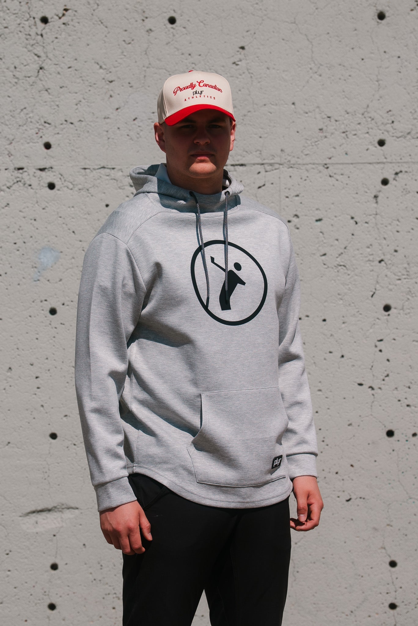 plyr Mens Original Hoodie Grey - back