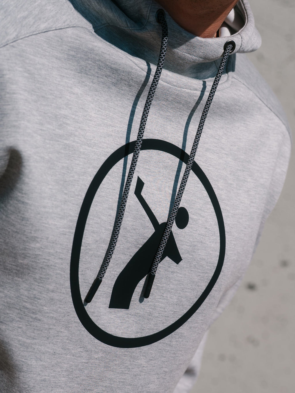 plyr Mens Original Hoodie Grey - detail
