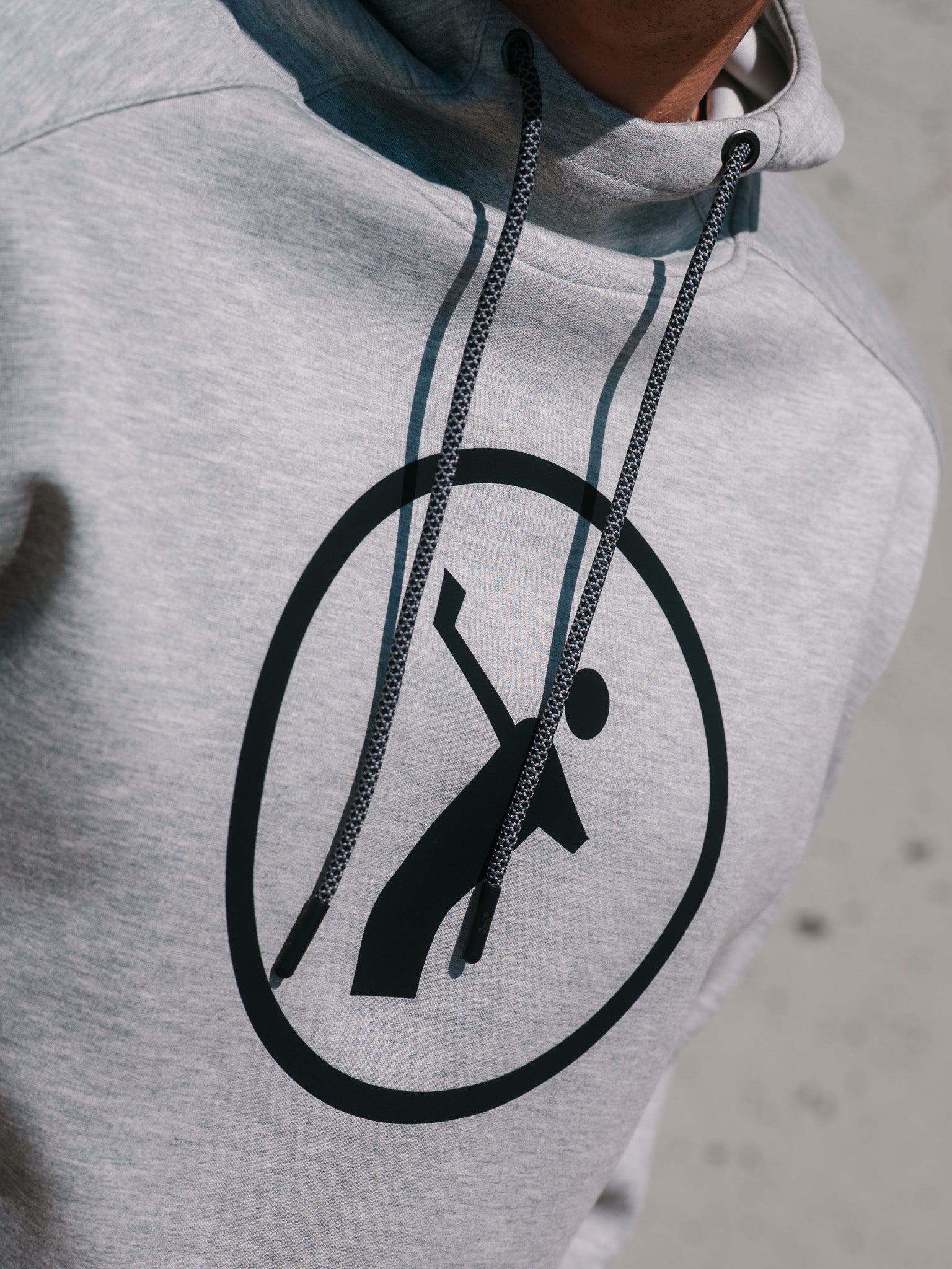 plyr Mens Original Hoodie Grey - detail