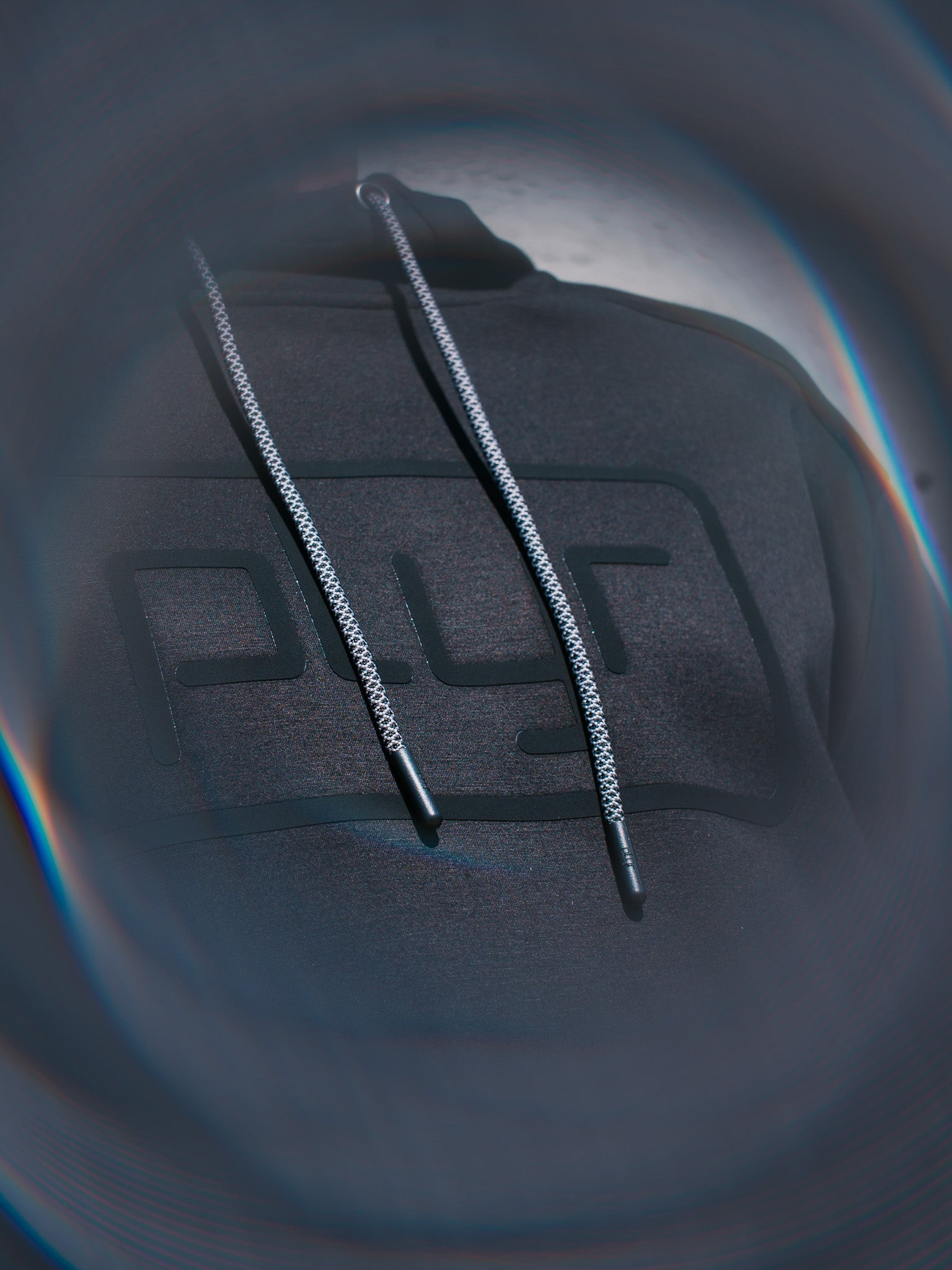 plyr Men's Stealth Hoodie Black - detail
