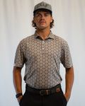 plyr Men's Axis Polo Grey/Black - front