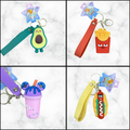 Group Ricochet 3D Charm Foodies Keychain - Assorted