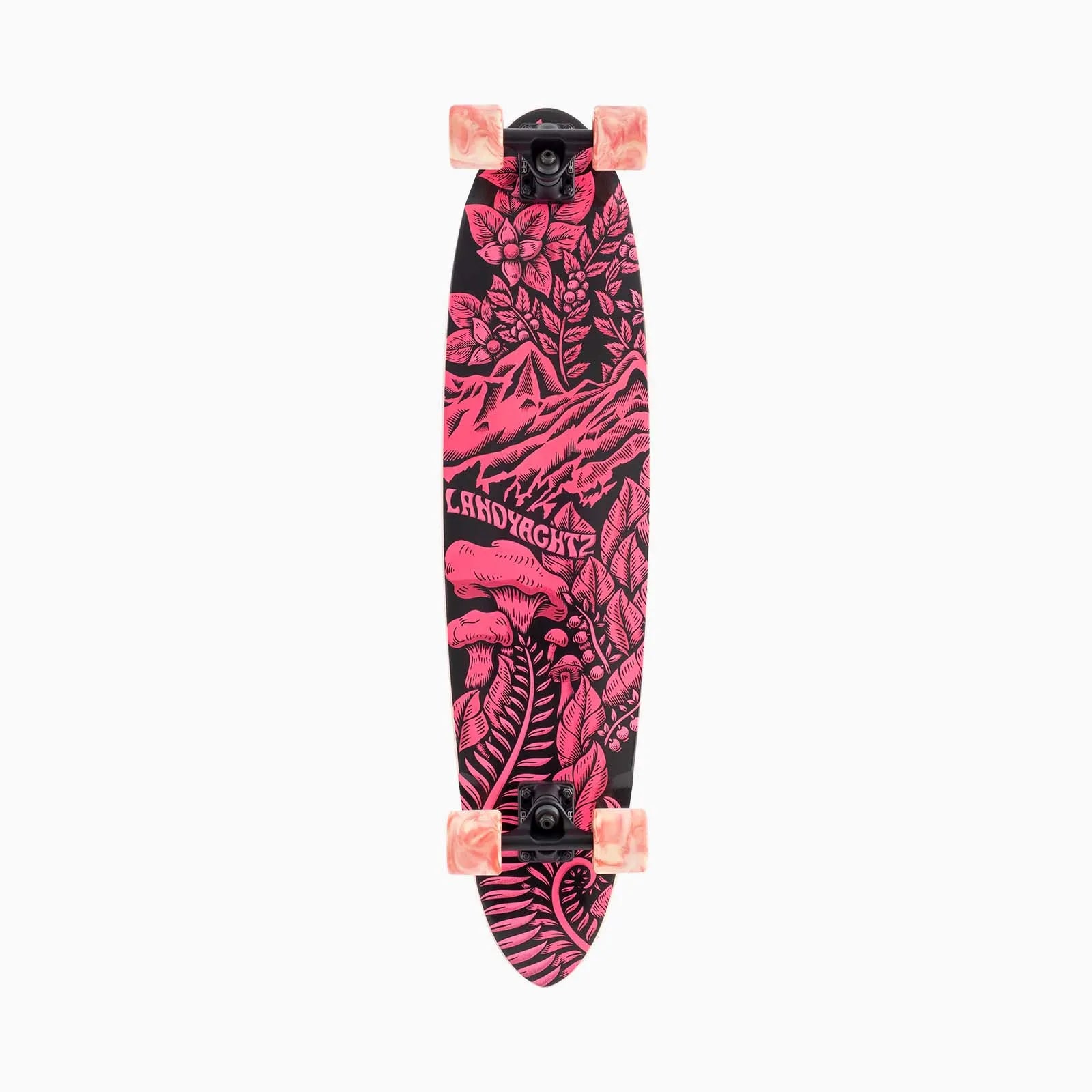 Landyachtz Dipper Pink Escape Longboard - deck graphic
