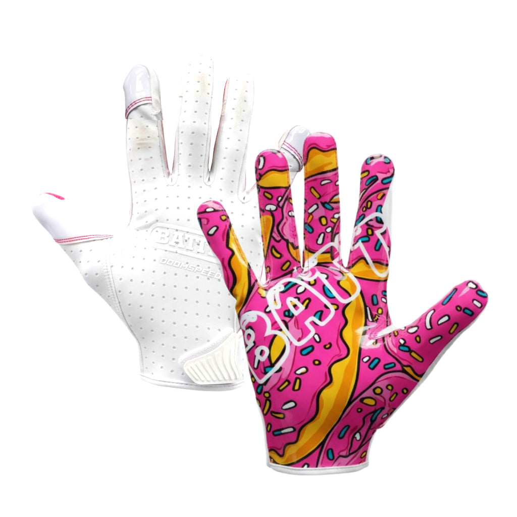 "Donuts" Youth Doom Speed Receiver Football Gloves - MULTI