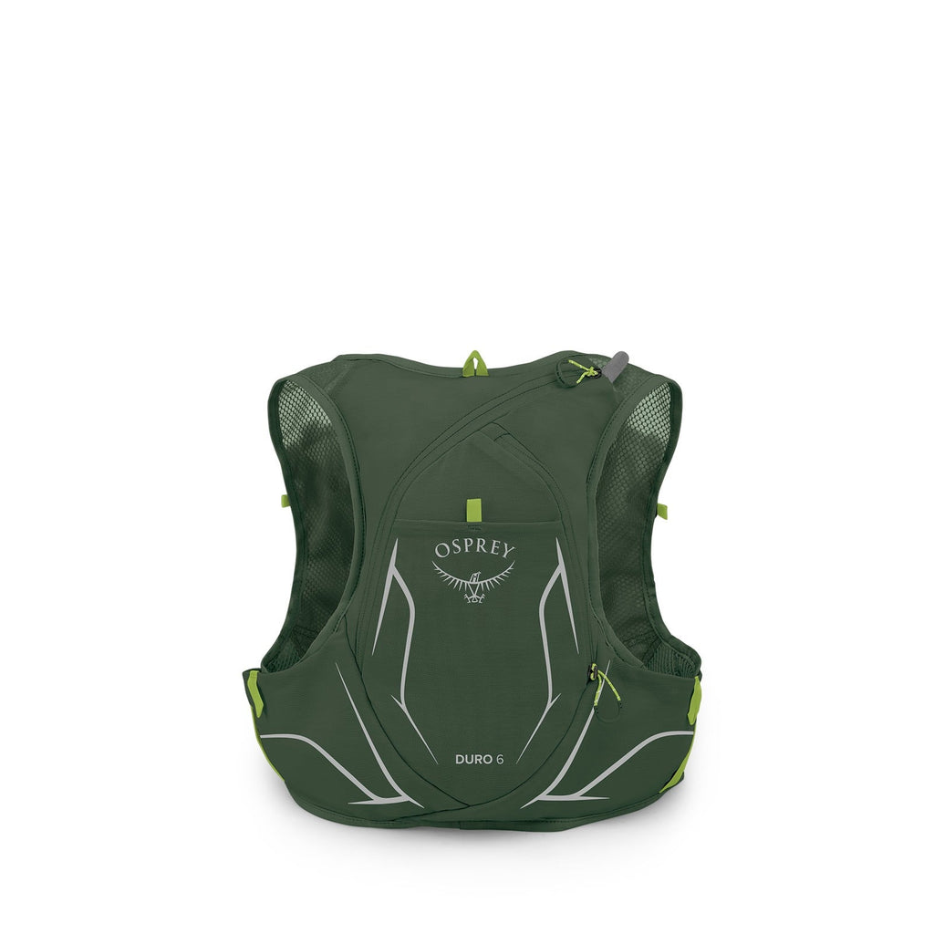 Osprey Duro 6 Hydration Vest - Seaweed Green/Limon - back panel