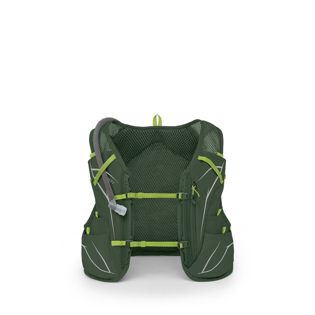 Osprey Duro 6 Hydration Vest - Seaweed Green/Limon - front harness