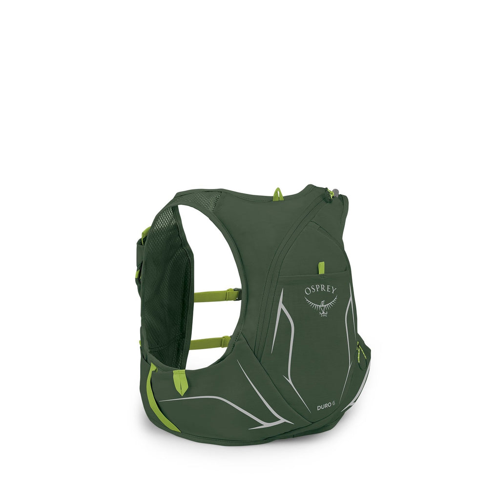 Osprey Duro 6 Hydration Vest - Seaweed Green/Limon - side back