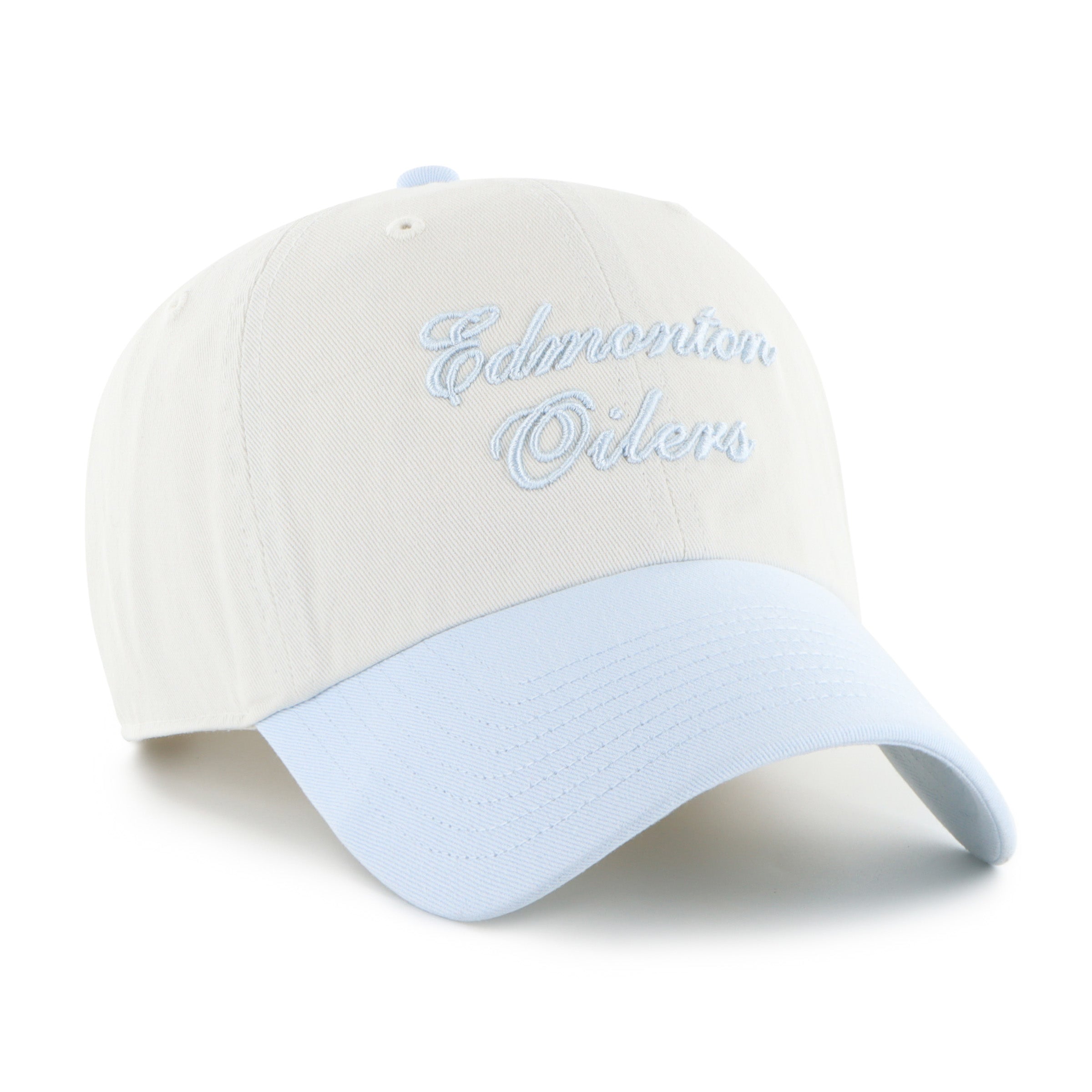 '47 Brand Women's Edmonton Oilers Gelato TT Clean Up Hat — three-quarter view