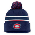 Fanatics Authentic Pro Rink 13 Cuffed Knit Beanie with Pom- Montreal Canadiens