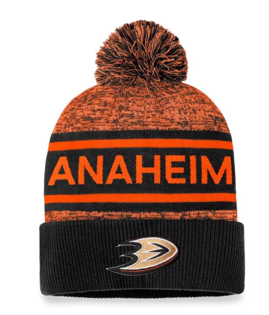NHL Authentic Pro Heathered Cuffed Pom Toque