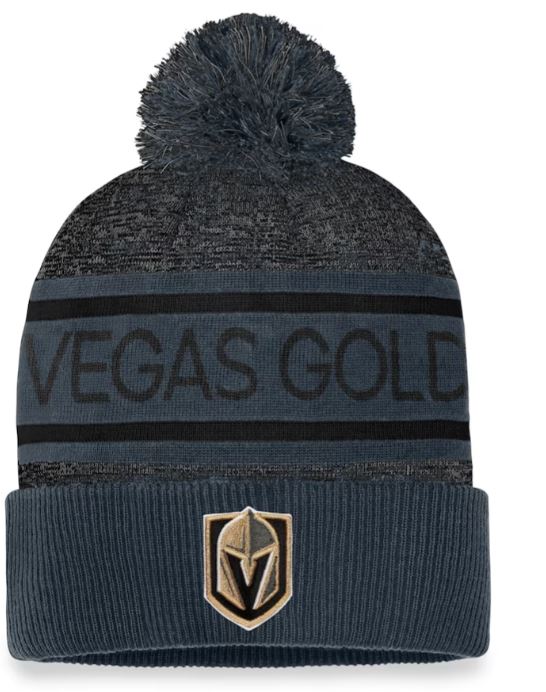 NHL Authentic Pro Heathered Cuffed Pom Toque