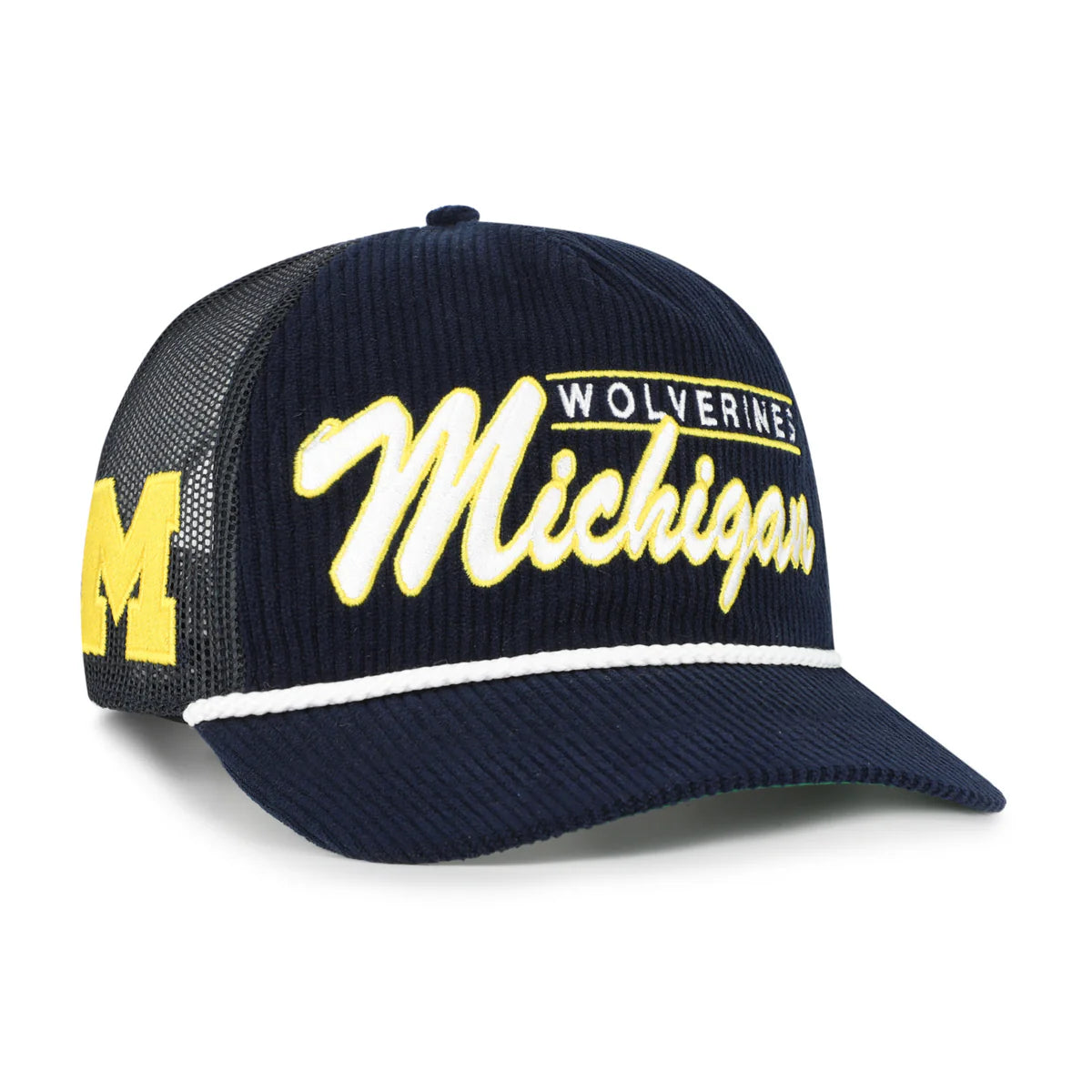 '47 Brand Double Header Mesh Hitch RF Relaxed Fit- Michigan Wolverines